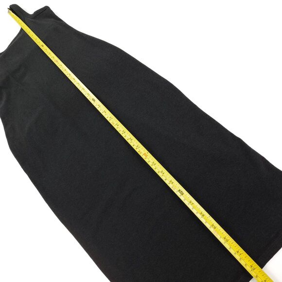 VUORI Halo Essential Midi Dress Black Heather Minimal Athleisure Lounge Knit - Picture 4 of 8